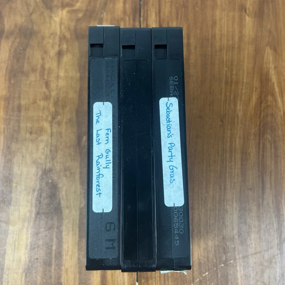 FernGully Little Mermaid Sebastian's Party Gras VHS Lot Disney Saban 3 Tape